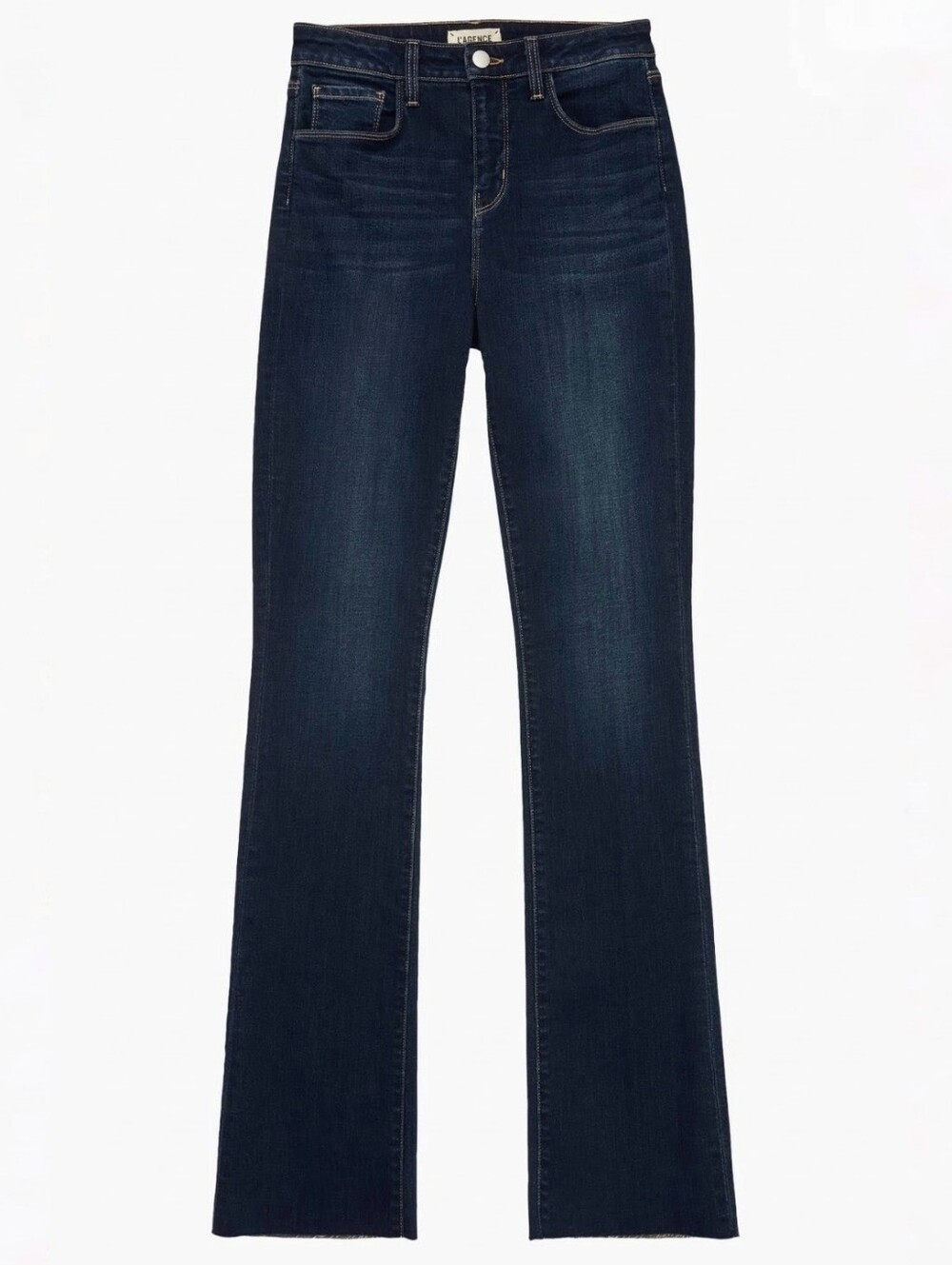 L'AGENCE Dark Blue Stretch Straight Leg Jeans